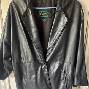 Calliope Women's Classic Black Leather Jacket
